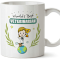 Miniatyrbilde 1 av 2: Veterinær Krus Verdens Beste Veterinær Morsom Veterinær Gave/Present Te/Kaffe Keramisk Kopp 11oz Design 57