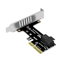 Pikkukuva 1 / 5: PCI-E - SFF-8643 -laajennuskortti PCIe X4 - SFF8643 -adapteri PCI-EX4/X8/X16 NVMe SSD -puolijohdelevylle