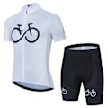 Miniatyrbild 1 av 5: 2022 Nytt Cykelset Set Sommar Cykeltröja Set Landvägscykeltröjor MTB Cykelkläder Andningsbara cykelkläder Red Asian Size -L