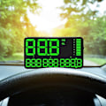 Miniatyrbillede 1 af 5: 5,5 tommer GPS-speedometer kilometertæller HUD digitalt display, med overhastighedsalarm til alle køretøjer, biler, lastbiler, cykler, motorcykler, hastighed, kørelængde 24