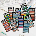 Miniatyrbillede 3 af 5: Transparent Rainbow Index Memo Pad It Klæbende Notesblokke Papir Klistermærker Noter Skoleartikler Kawaii St