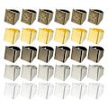 Miniatyrbillede 1 af 5: Messing Ring Emner, 17x19.5mm 30 Stk Justerbar Fingerring Emne