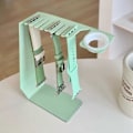 Miniatyrbillede 1 af 4: Urrem Holder Organizer til iPhone, Rustfrit Stål Opbevaringsstativ Urrem Opbevaring til iWatch Stand med Oplader Rille