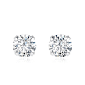 Miniatyrbillede 1 af 5: 1 Par Rustfri Stål Ørestikker Hypoallergen Cubic Zirconia 316L Øreringe 4mm