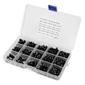 Miniatyrbillede 2 af 5: 460 stk. Grade 10.9 Sort Hex Socket Hoved Flad Forsænket Skrue Møtrik Sæt M3 M4 M5