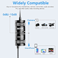 Miniatyrbillede 5 af 5: BOYA 3.5mm Lavalier Reversmikrofon til Mobiltelefon PC Laptop Kamera Kablet Mikrofon til Tale Audio Vlogging BY-M1 PRO II
