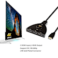 Miniatyrbild 2 av 3: 3 Port HDMI Switch Splitter Kabel 4K*2K 2160P Multi Switcher HUB för LCD HDTV PS Xbox