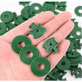 Miniatyrbillede 3 af 5: Drivhus Twist Clips 100 Sæt Drivhus Fastgørelses Twist Clips og Skiver til Aluminium Drivhus Isolering Net Skygge