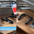 Pikkukuva 5 / 5: Kannettava langaton Bluetooth-kaiutin kaulaan, stereomusiikkisoitin mikrofonilla, bassolla, handsfree
