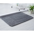 Pikkukuva 3 / 5: Sisääntulo matto sisätiloihin, konepestävä liukuesteovimatto erittäin imukykyinen ja kestävä sisä- tai ulkokäyttöön etuovelle - 50 x 80 cm, harmaa