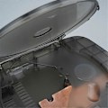 Miniatyrbillede 3 af 5: Til PS ONE Retro Videospil Kabinet Transparent Sort