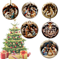 Miniatyrbild 2 av 5: 3 st Julkrubba Ornament Jul, Julkrubba Hänge för Julgran Jesu Födelse Kristen Dekor Religiös Gåva för Kristen