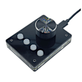 Miniatyrbild 1 av 5: Multimedia Programmerbart Tangentbord USB-Ratt Anpassat Tangentbord Mini Macro Tangentbord Volymkontroll (sma