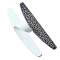 Miniatyrbillede 2 af 5: 10 stk./parti Halvmåne Sandpapir 80 100 180 240 Polering Neglefil Udskiftning Tyk Sort Professionel Manicure Værktøj Buffer Filer
