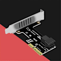 Pikkukuva 5 / 5: PCI-E - SFF-8643 -laajennuskortti PCIe X4 - SFF8643 -adapteri PCI-EX4/X8/X16 NVMe SSD -puolijohdelevylle