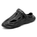 Miniatyrbilde 1 av 4: Sommer Herre Tøfler Komfortabel plattform utendørs sandaler 2023 Strandtøfler Flip Flops Herre Innendørs Hjem Slides Baderomssko Black 38