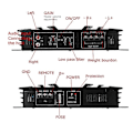 Miniatyrbillede 4 af 5: 3800 W Bilforstærker 2 Kanal Sort Aluminium Legering Høj Effekt Bil Stereo Audio Effektforstærker til
