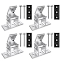Miniatyrbilde 1 av 4: 4 Pakke Solcellepanelholdere, Tak Kroker, 10-60 Feste Solcellemodul, Justerbar PV Modulholder for Solcellepanel