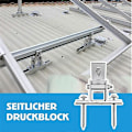 Miniatyrbilde 4 av 4: 4 Pakke Solcellepanelholdere, Tak Kroker, 10-60 Feste Solcellemodul, Justerbar PV Modulholder for Solcellepanel