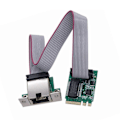 Pikkukuva 2 / 5: M.2 A- ja E-avainsovitinkortti yhteen RJ45-porttiin 10/100/1000Mbps