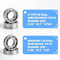 Miniatyrbilde 4 av 5: Yoyo Kit, 12 Yoyo-strenger, 8 Silikonputer, 2 10 Kule Ikke-responsiv, 2 Smal C Responsiv, 4 yoyo-aksel