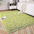 Miniatyrbild 1 av 5: Tflycq Soft Fluffy Area Mattor För Sovrum Barnrum Plysch Shaggy Nursery Matta Furry Throw Mattor För Pojkar Flickor, College Sovsal Fuzzy Mattor Vardagsrum Ho Green Grass 4 * 5.2 Feet