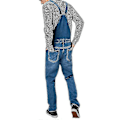 Miniatyrbilde 3 av 4: Jeansbukser for menn Denim Arbeidsbukser Overalls Smekke og sele