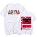 Miniatyrbillede 4 af 5: Japansk Anime Neo Tokyo Akira T-shirt Film Science Fiction Manga Shotaro Kaneda Kortærmede T-shirts til mænd 100 % bomuld T-shirt Q04455 Black M