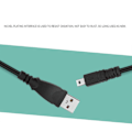 Pikkukuva 3 / 5: Laadukas USB-datakaapeli 1/1,5 m pituus 8-nastainen kameralaturi USB-kaapeli