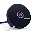 Miniatyrbillede 2 af 5: Computer Switch RGB Belysningseffekt Ekstern Værts Strømknap, Velegnet til Internetcaféer, Hjem, Kontorer (Sort)