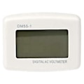 Miniatyrbillede 5 af 5: 220v Blåt Baggrundslys Digitalt LCD Voltmeter Panel Spændingstester EU Stik Dm55-1 Ac 80-300v