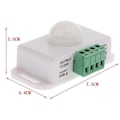Miniatyrbillede 4 af 5: DC 12V 24V PIR bevægelsessensor kontakt til LED lyslamper, LED strip lys