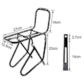 Miniatyrbillede 2 af 5: Cykel Front Bagagebærer, Aluminium Legering Bagage Touring Bagagebærer 15 kg Kapacitet Mountain Road Bike P-B8