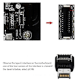 Miniatyrbillede 4 af 5: Computer Motherboard Type-e Usb 3.1 Type-e Interface 90 Graders Styrevinkel Albue Front Type-c Installeret Adapter(ph74b)