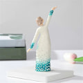 Miniatyrbild 3 av 5: Kvinna som lyfter hand Kvinna Figurin Konst Staty Älskare Skulptur Ornament
