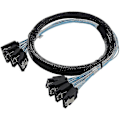 Miniatyrbillede 1 af 5: Sas Kabel Sata Kabel Høj Hastighed 6gbps 4 Porte Kompatibel Med Server 0,5 Meter