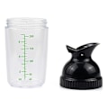 Miniatyrbillede 5 af 5: 4-pak Salatdressing Shaker, 200 ml Dressing Mixer Shaker Flasker, Sort & Hvid & Grøn