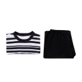 Pikkukuva 5 / 5: Cosdaddy Wednesday Pugsley Cosplay Addams -asu aikuisten miesten paita housupuvut Halloween-karnevaalijuhlapuku L