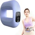Mångsidig midjemassagering för mage, justerbar vibrationsmassager Purple