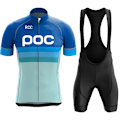 Pikkukuva 1 / 5: RCC POC Miesten set Kesäurheilukilpailut Pyöräilyvaatteet Pyöräilyvaatteet Pyöräilyvaatteet Pyörä MTB Maillot Ropa De Ciclismo Silver Asian sizes-S