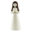 Miniatyrbillede 1 af 5: Engel Statue Figur Resin Ornament Hjem Skrivebord Pige Figur Bøn Kerub Skulptur til Jul Nytår Fødselsdagsfest Pejs