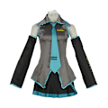Miniatyrbillede 1 af 4: Nyt trend Vorallme Hatsune Miku kostume C kostumesæt til cosplaypiger blue L
