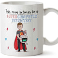 Miniatyrbild 1 av 2: Datavetare Mugg Super Datavetare Rolig Datavetenskap Gåva/Present Te/Kaffe Keramisk Kopp 33 cl Design 143