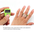 Miniatyrbillede 4 af 5: LCD Elektronisk Finger Hånd Ring Strikke Række Tæller Skridttæller Digital Hånd Tæller Rand