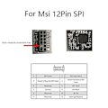 Miniatyrbillede 2 af 5: TPM 2.0 Krypteringssikkerhedsmodul Fjernkort 12 Pin SPI TPM2.0 Sikkerhedsmodul til MSI Bundkort