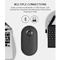 Pikkukuva 4 / 5: Mukava käsituntuma Pebble Mute Mouse M350 Bluetooth Dual Mode langaton hiiri, muodikas