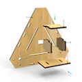 Miniatyrbillede 3 af 5: Børns DIY Håndsving Generator Læring Pædagogisk Legetøj Videnskabeligt Eksperiment