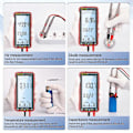 Miniatyrbild 4 av 5: 681 Uppladdningsbar Digital Multimeter Beröringsfri Spänningstestare Spänningsmätare LCD-Skärm Strömtest