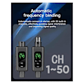 Miniatyrbillede 5 af 5: 2.4G UHF Trådløst Lyd Transceiver System Mikrofonomformer