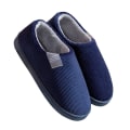 Miniatyrbillede 1 af 5: Unisex ensfarvede altomfattende varme tøfler fortykkede åndbare varme sko blue 44